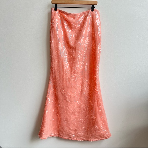 Missguided women's all over sequin flared maxi skirt Womens Size Medium - Picture 3 of 5